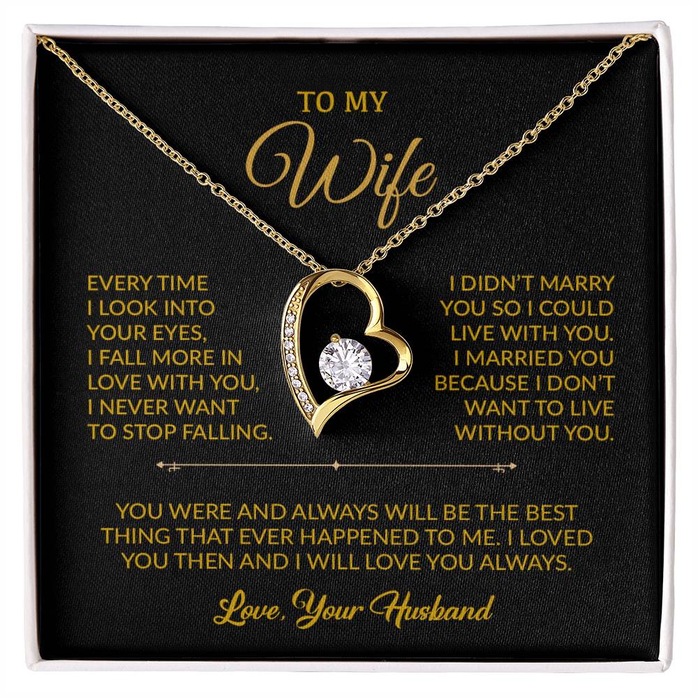 To My Wife Necklace, Gift For Wife, Anniversary Gift For Wife, Necklace For Wife