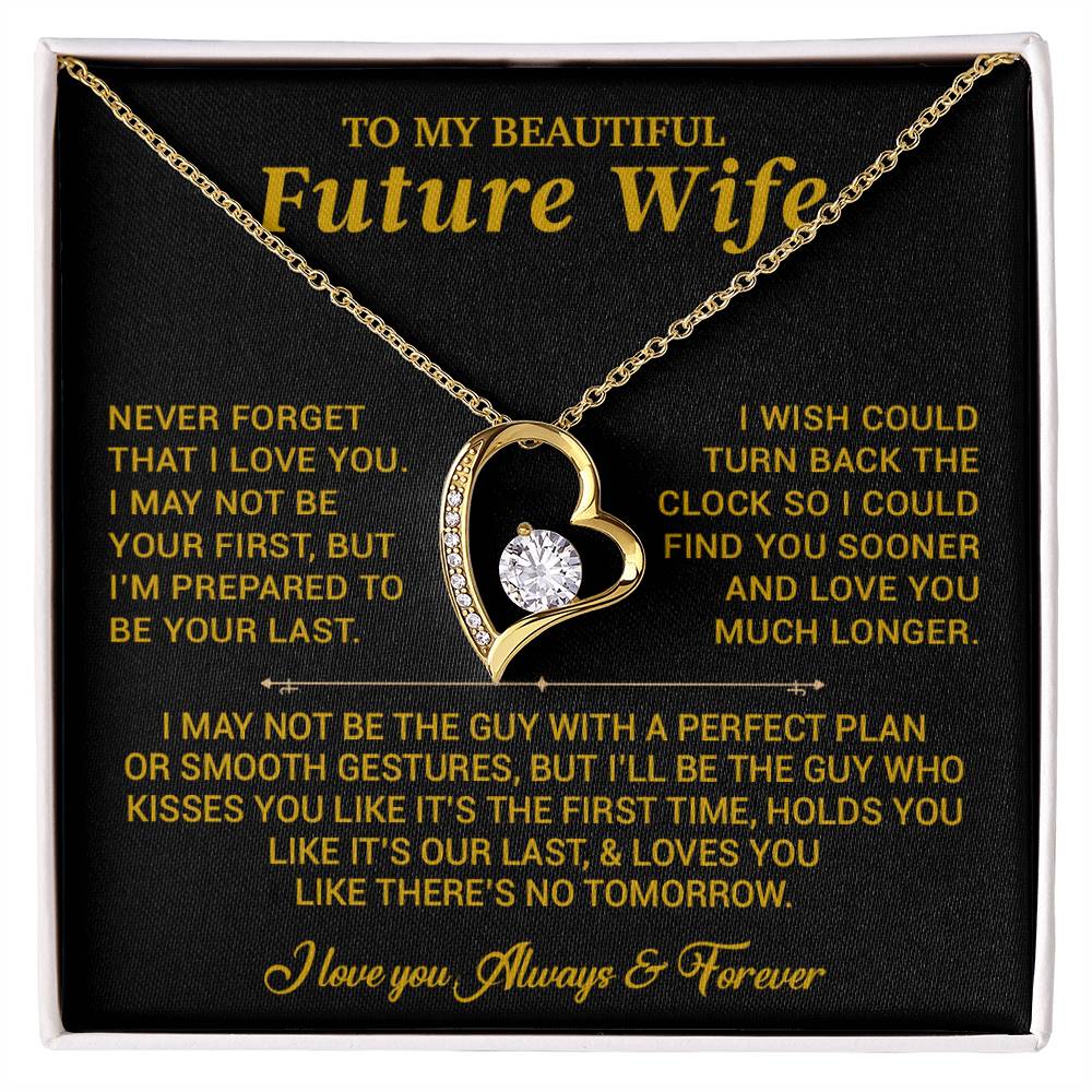 To My Beautiful Future Wife Necklace, Anniversary Birthday Christmas Gift for Her 26_6_Gold