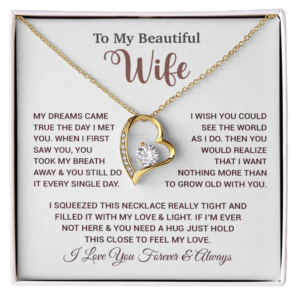 To My Wife Necklace, Wife Gift From Husband, Wife Husband Necklace, Christmas Gift 24_9