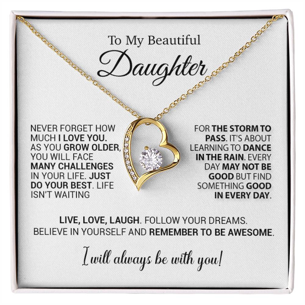 To My Daughter Necklace, Daughter Gift from Mom Dad, Birthday Christmas Gift 25_10