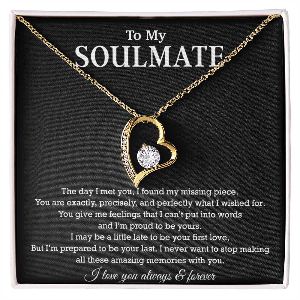 To My Soulmate Necklace, Birthday Gift for Her, Anniversary Gifts, Christmas Gift 12_8