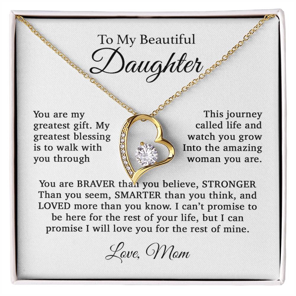 To My Daughter Necklace, Gift For Daughter From Mom, Daughter Mother Necklace 11_4