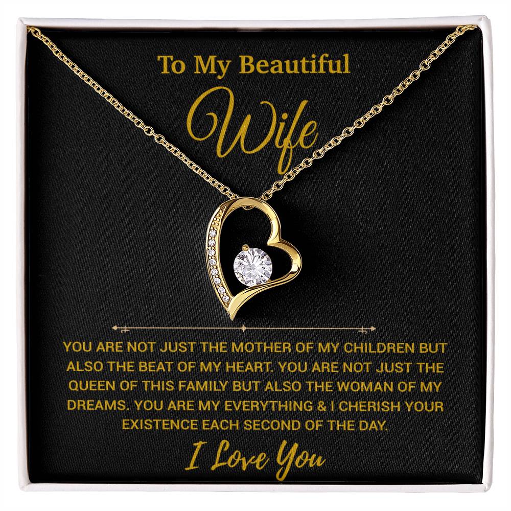 To My Wife Necklace, Christmas Gifts For Women, Anniversary Gift For Wife 20_11_Gold