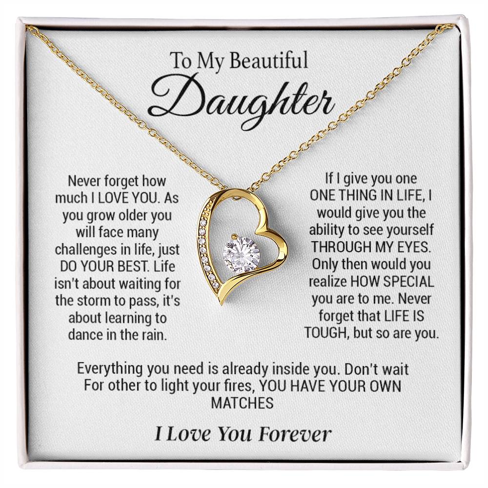 To My Daughter Necklace, Gift for Daughter ,Graduation Gift, Birthday Gift for Daughter