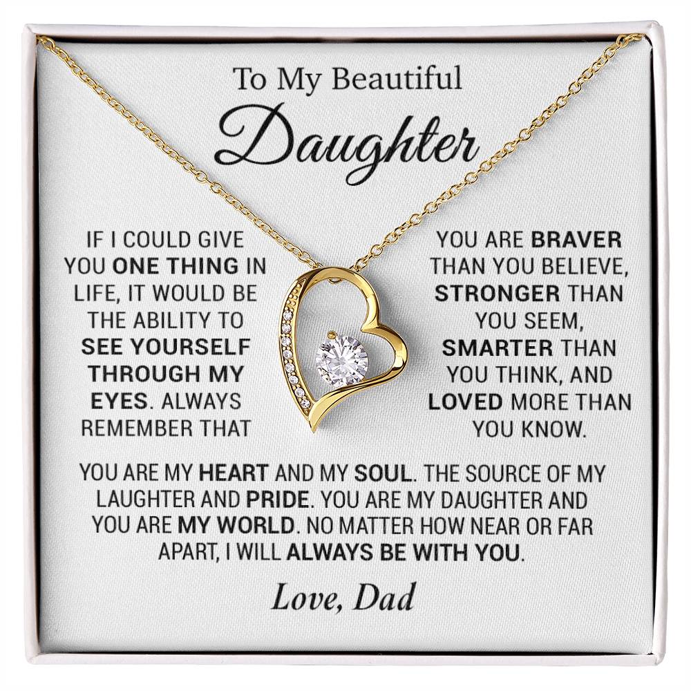 To My Daughter Necklace, Daughter Father Necklace, Daughter Gift From Dad 7_12