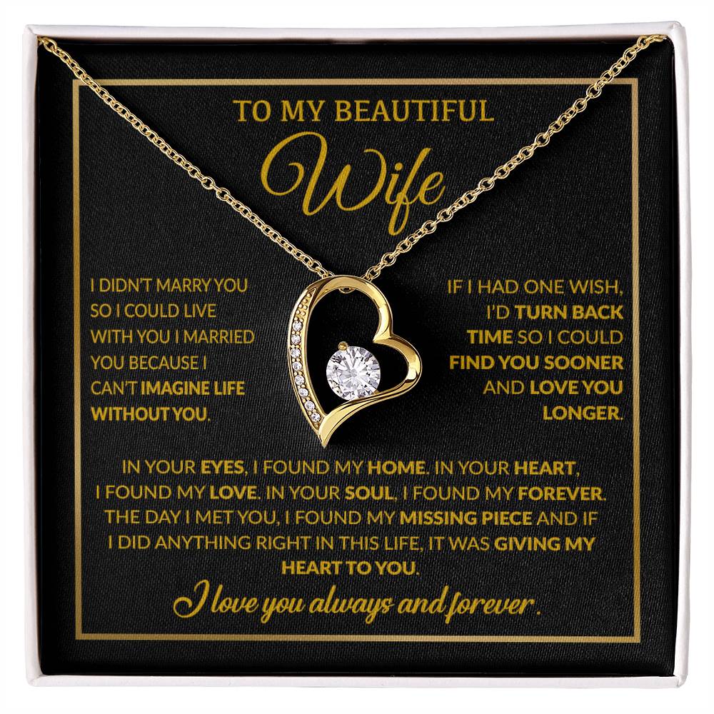 To My Wife Necklace, Christmas Gifts For Women, Anniversary Gift For Wife 15_12
