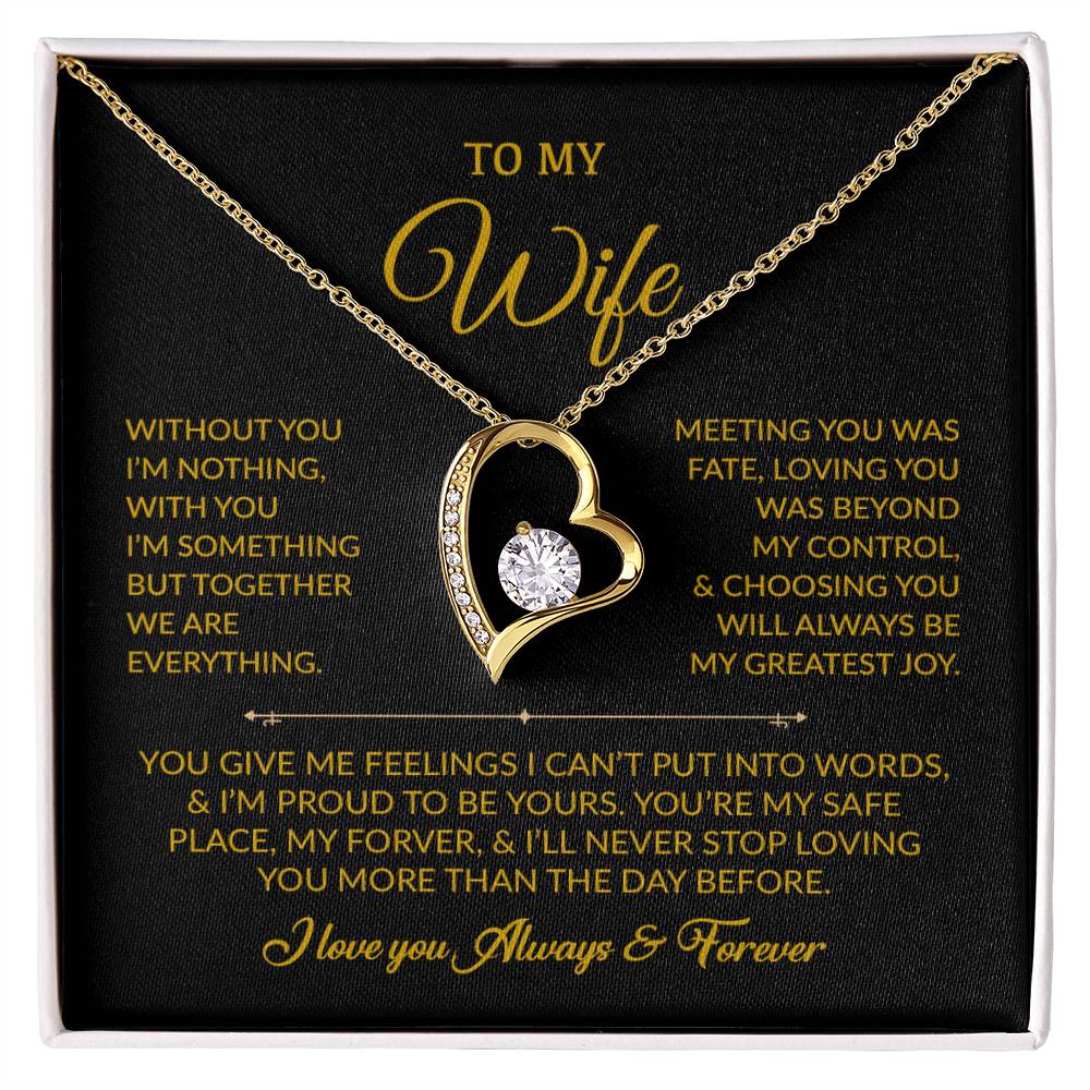 To My Wife Necklace, Gift For Wife, Anniversary Gift For Wife, Necklace For Wife