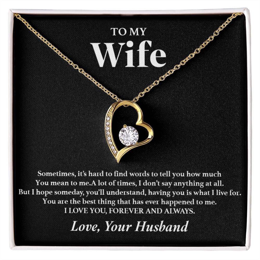 To My Wife Necklace, Gift For Wife, Anniversary Gift For Wife, Necklace For Wife