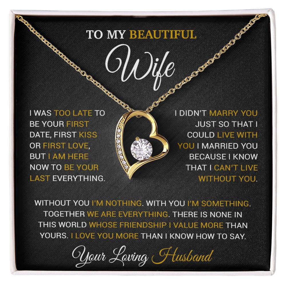 To My Wife Necklace, Christmas Gifts For Wife, Anniversary Cute Gift For Wife 9_9