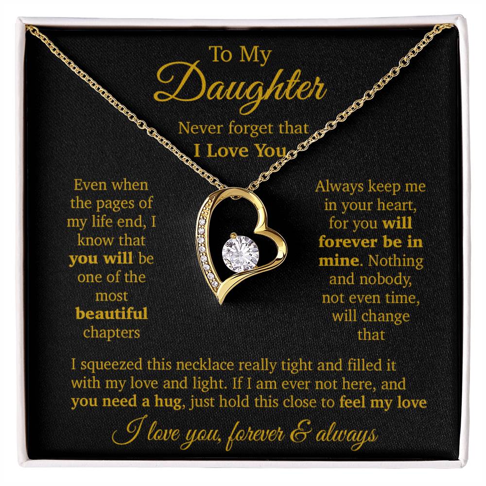 To My Daughter Necklace, Daughter Father Necklace, Daughter Gift From Dad, Mom 11_11