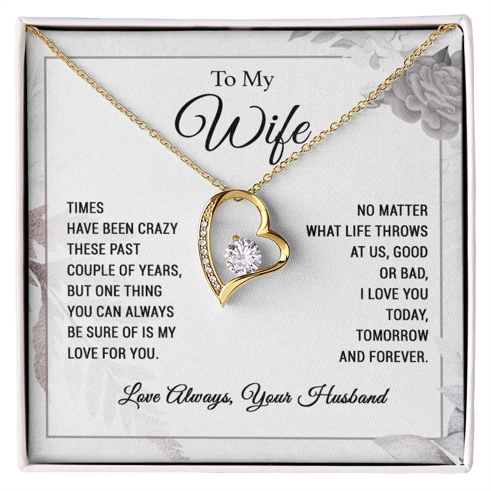 To My Wife Necklace Wife Gift from Husband, Anniversary Gift, Wife Birthday