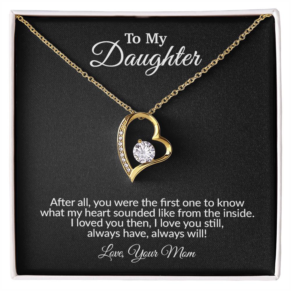 To My Daughter Necklace, Gift for Daughter from Mom, Mother Daughter Necklace