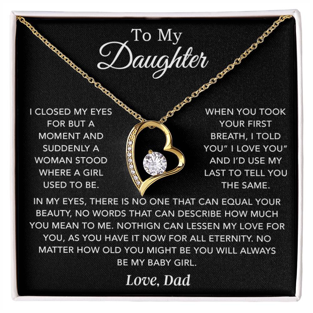 To My Daughter Necklace, Daughter Father Necklace, Daughter Gift From Dad 24_1