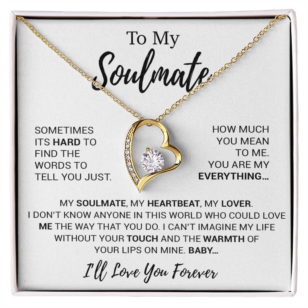 To My Soulmate Necklace, Soulmate Gift, Soulmate Jewelry Anniversary 16_8