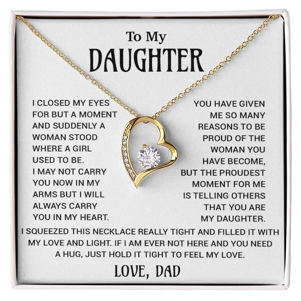 To My Daughter Necklace, Gift for Daughter from Dad, Daughter Father Necklace 18_10