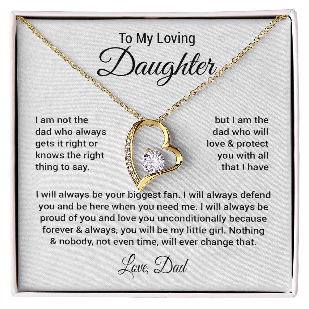 To My Daughter Necklace Gift From Dad, Daughter Gift, Father Daughter Necklace 23_8