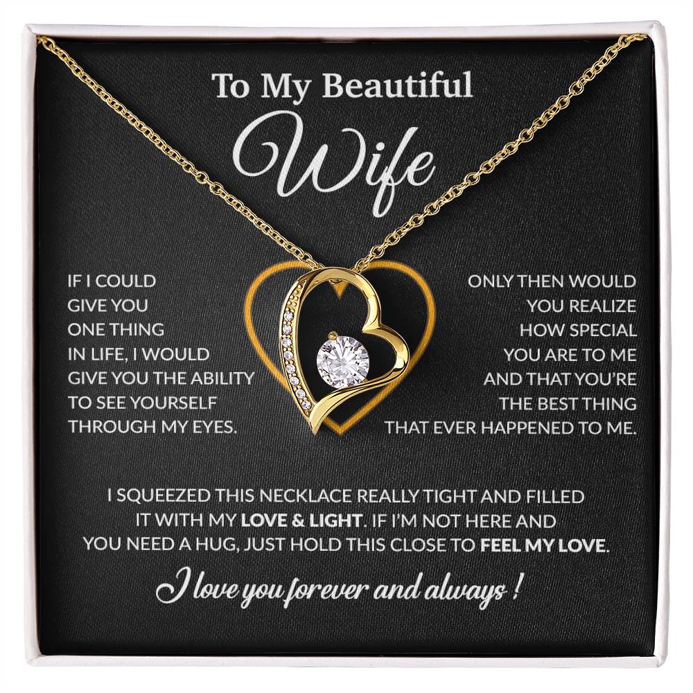 To My Wife Necklace, Christmas Gifts For Women, Anniversary Gift For Wife 22_12_Black