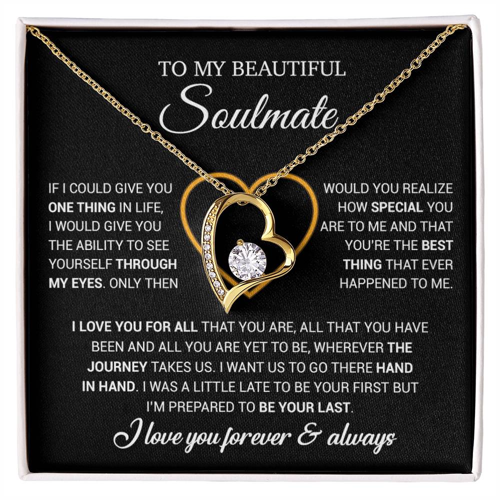 To My Soulmate Necklace, Gift For Wife From Husband, Valentiens Gift 22_12_Black
