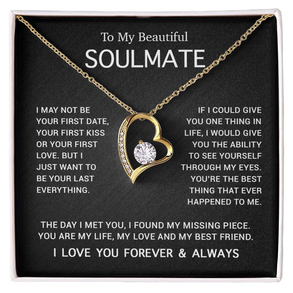 To My Soulmate Necklace, Gift For Soulmate, Anniversary Gift, Birthday Gift 3_5