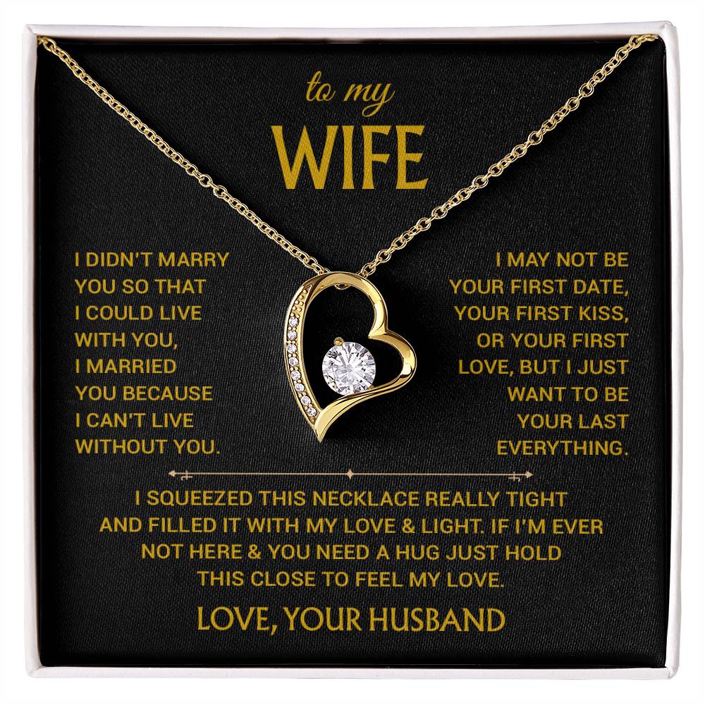 To My Wife Necklace, Christmas Gifts For Women, Anniversary Gift For Wife