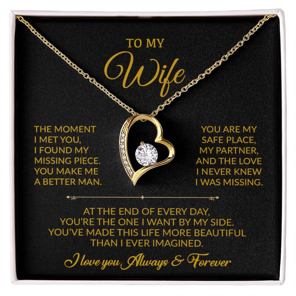 To My Wife Necklace, Gift For Wife, Anniversary Gift For Wife, Necklace For Wife