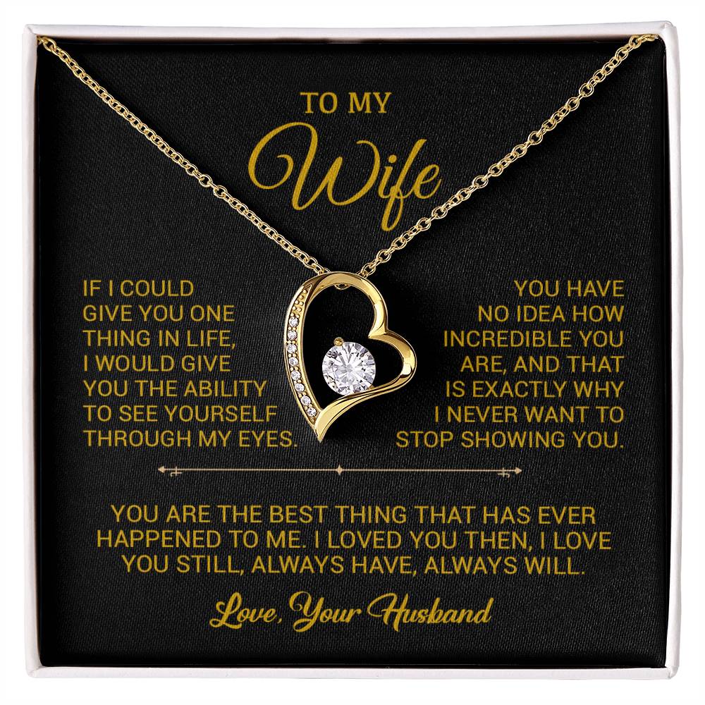 To My Wife Necklace, Gift For Wife, Anniversary Gift For Wife, Christmas Gift