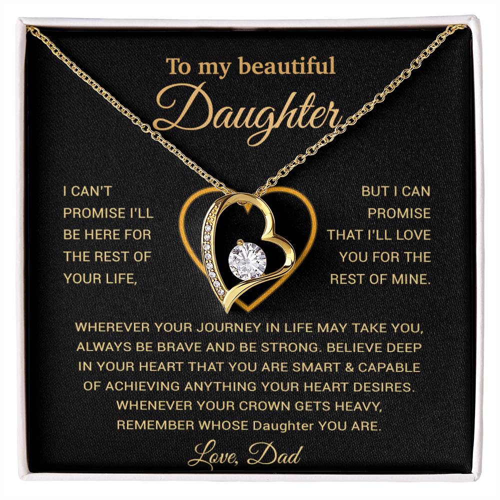 To My Daughter Necklace, Gift For Daughter From Dad, Daughter Father Necklace 25_11