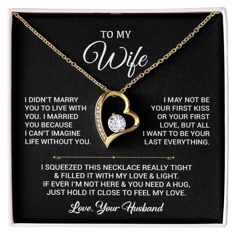 To My Wife Necklace, Gift For Wife, Anniversary Gift For Wife, Christmas Gift