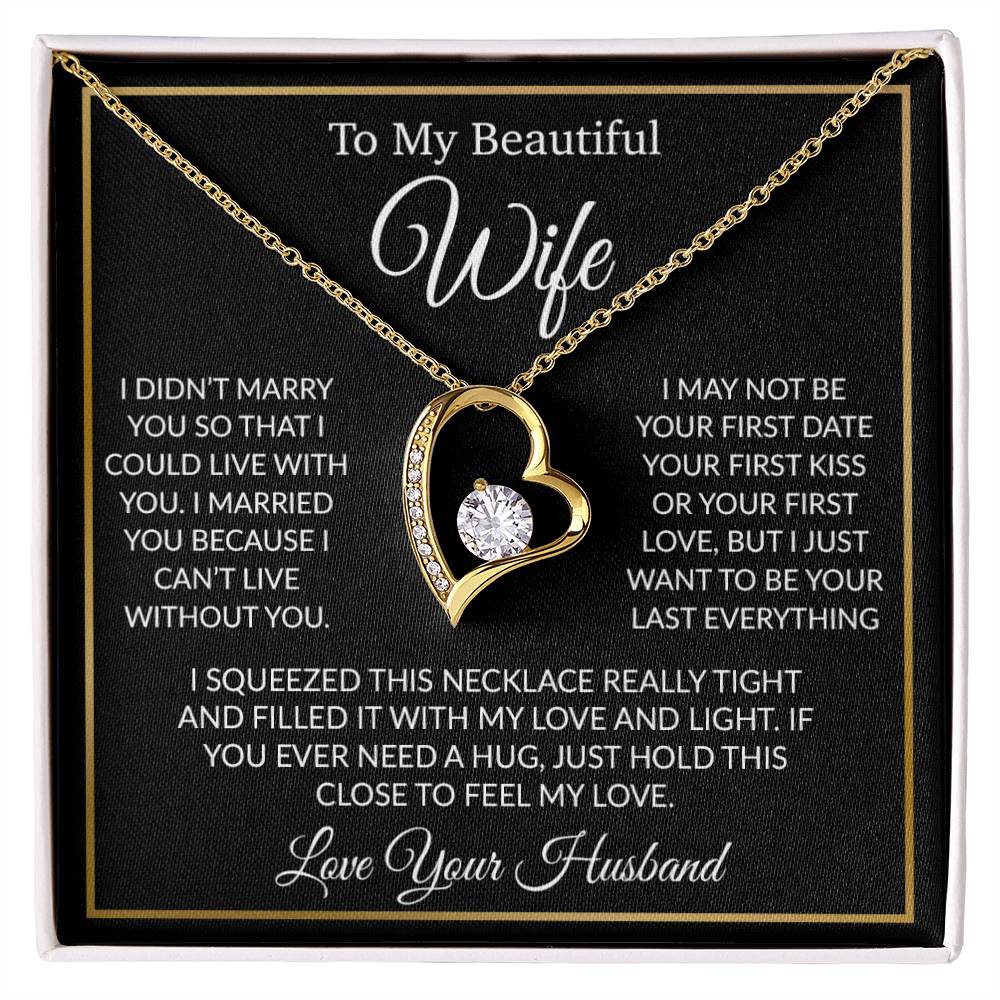 To My Wife Necklace, Gift For Her, Gift For Wife, Wife Jewelry, Christmas Gift