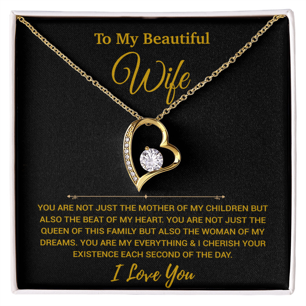To My Wife Necklace, Christmas Gifts For Women, Anniversary Gift For Wife 20_11_Gold