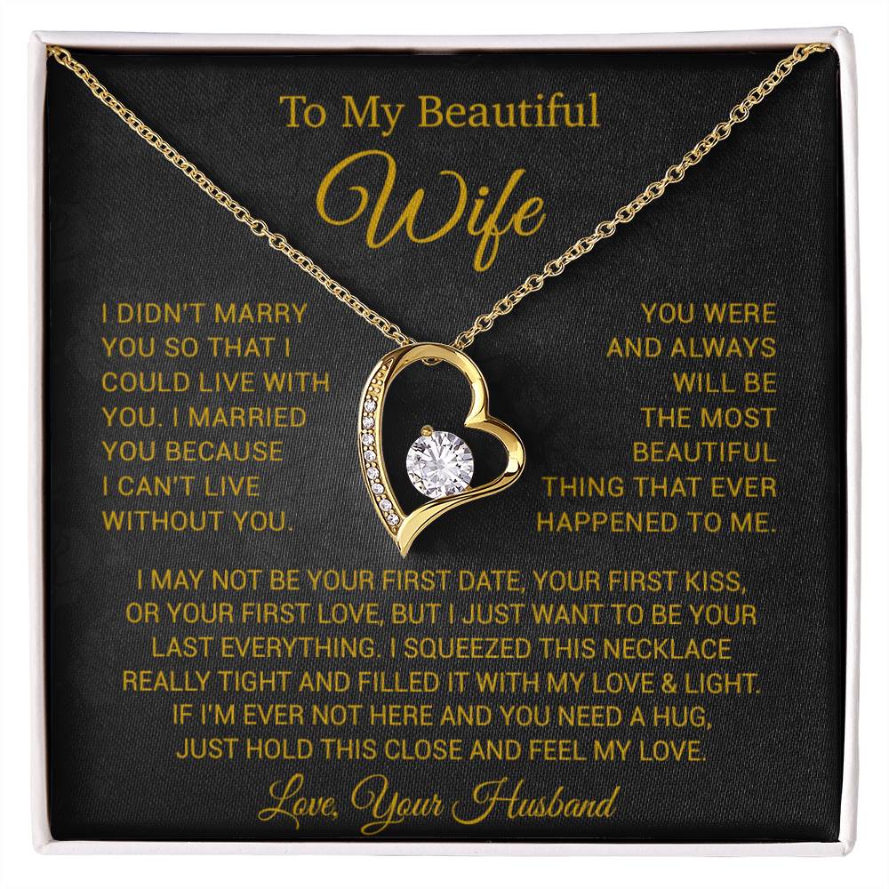 To My Wife Necklace, Anniversary Gift For Wife, Wife Birthday, Gift For Wife22 New