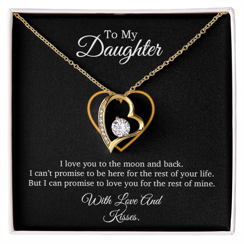 To My Daughter Necklace, Gift For Daughter From Dad, Daughter Father Necklace 9_7_Black