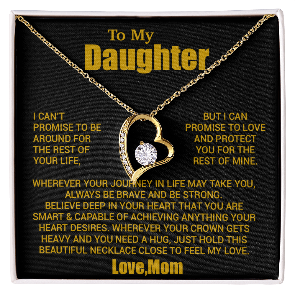 To My Daughter Necklace, Daughter Mother Necklace, Daughter Gift From Mom 24_8_Gold