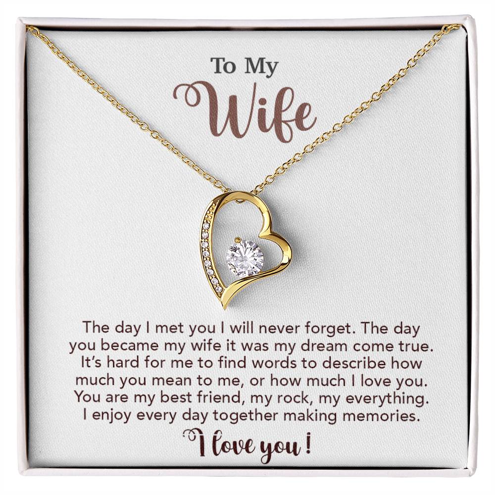 To My Wife Necklace, Wife Gift From Husband, Wife Husband Necklace, Christmas Gift 4_10