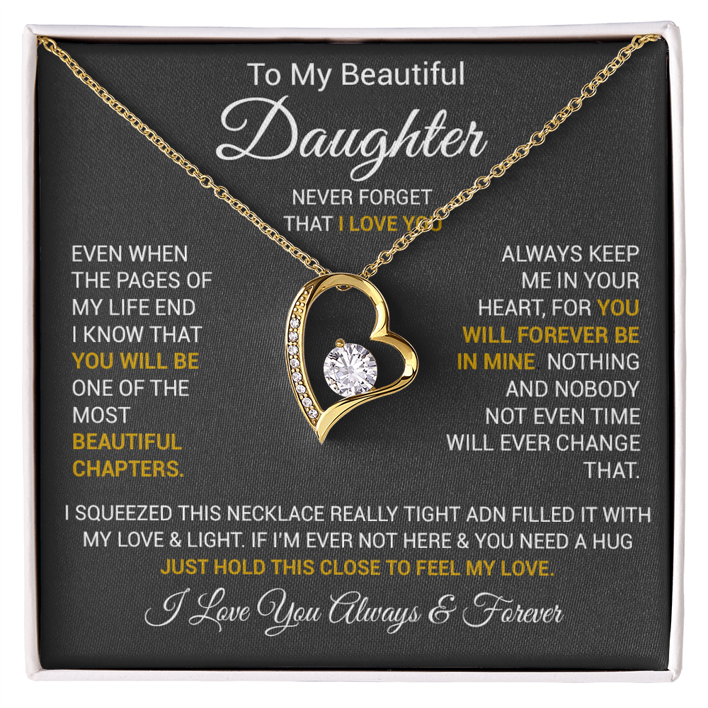 To My Daughter Necklace, Daughter Father Necklace, Daughter Gift From Dad, Mom 2_10