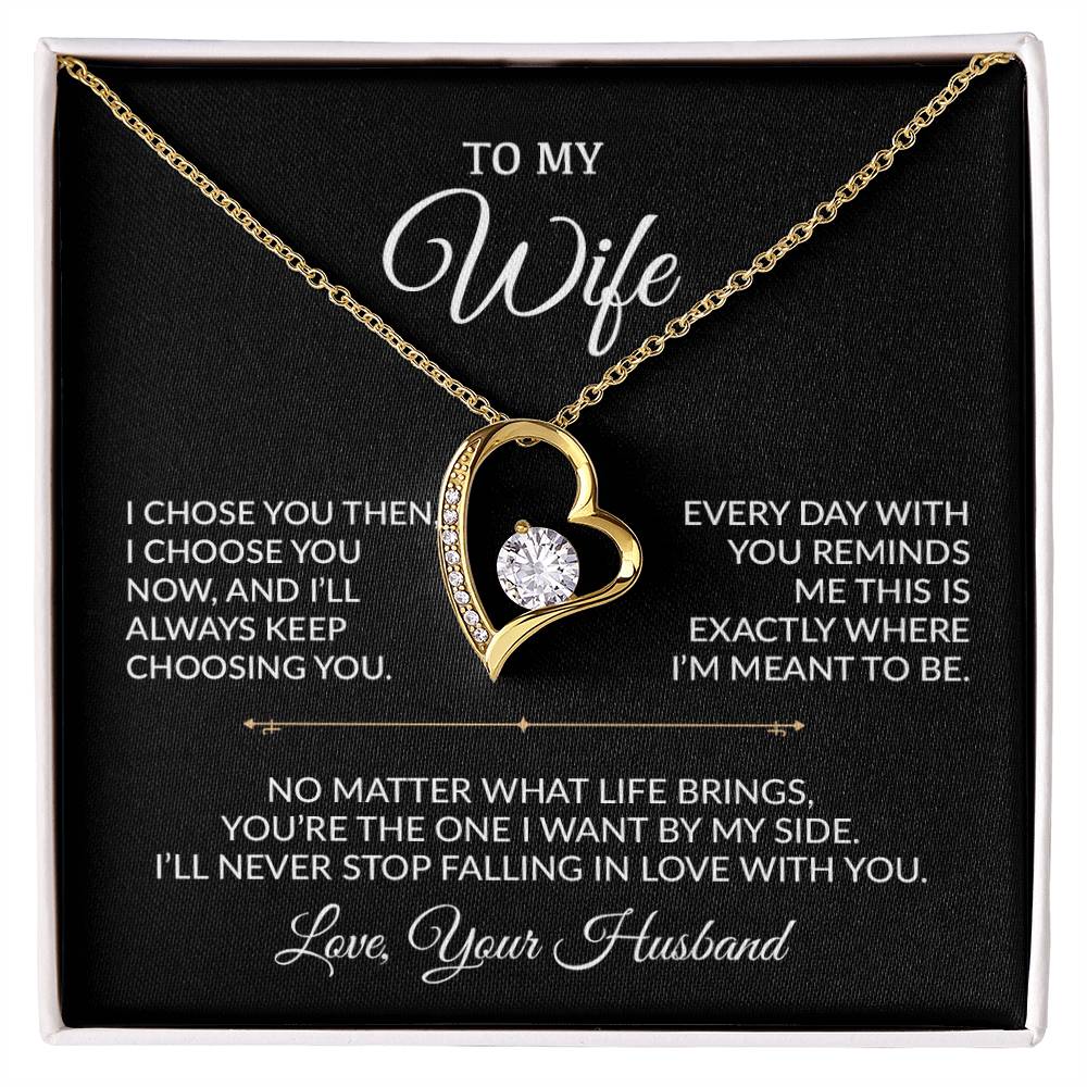 To My Wife Necklace, Gift For Wife, Anniversary Gift For Wife, Necklace For Wife