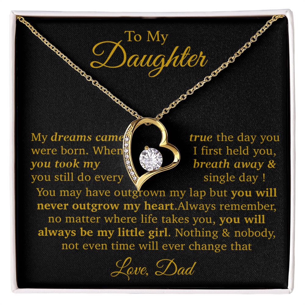 To My Daughter Necklace Gift From Dad, Daughter Gift, Father Daughter Necklace 16_11