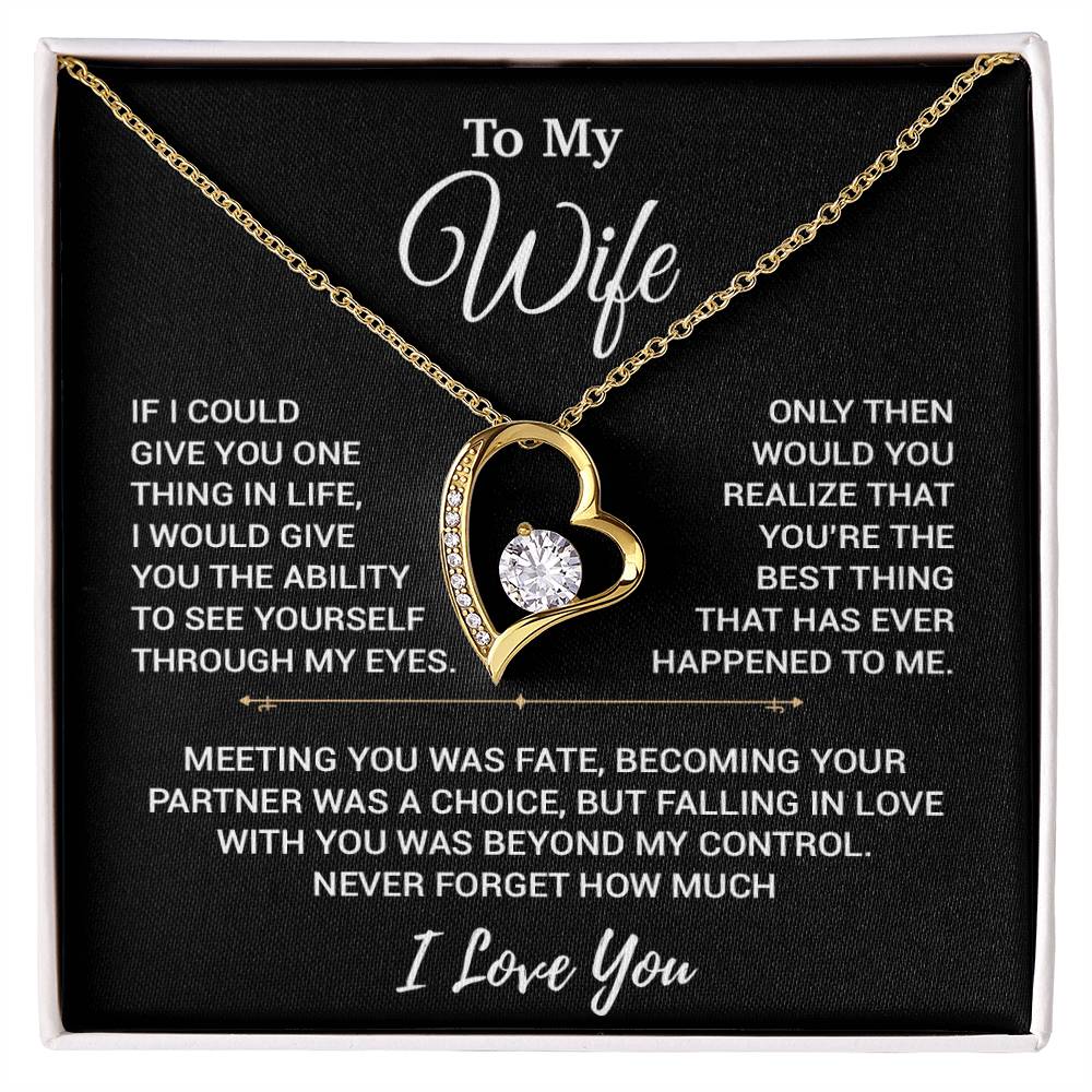 To My Wife Necklace, Christmas Gifts For Women, Anniversary Gift For Wife 19_10_Black