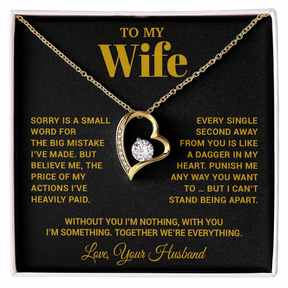 To My Wife Necklace, Christmas Gifts For Women, Anniversary Gift For Wife 15_10_Gold