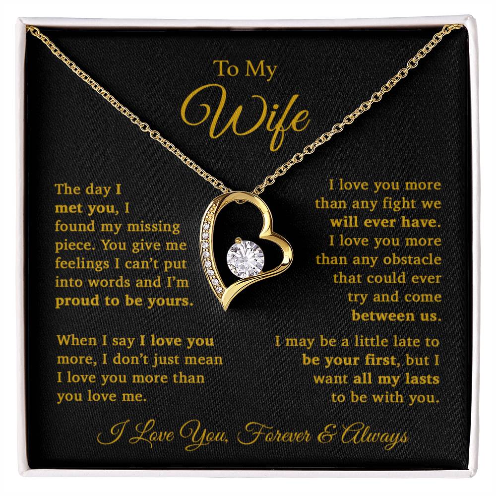 To My Wife Necklace, Gift For Wife, Wife Birthday Gift, Christmas Gift 11_9