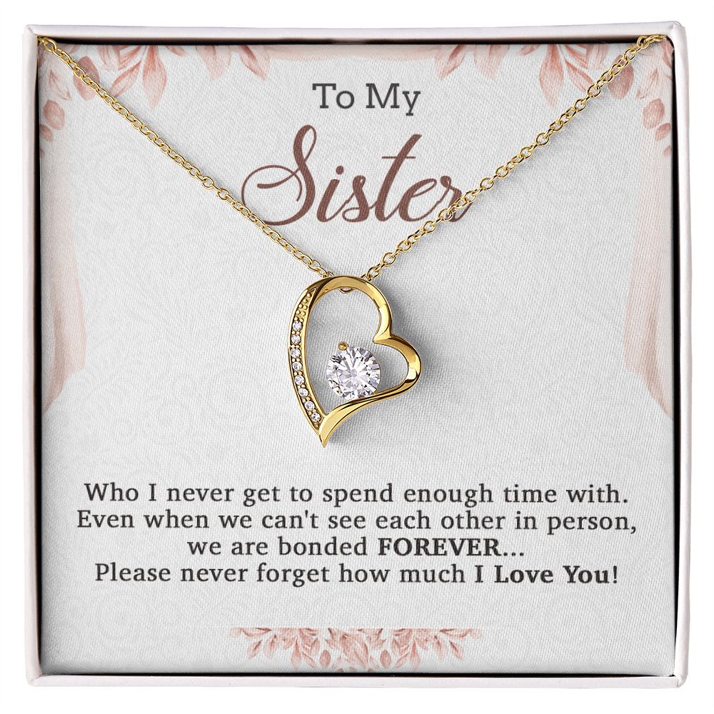 To My Sister Necklace, Brother to Sister, Birthday gift For Sister from Brother 20_7