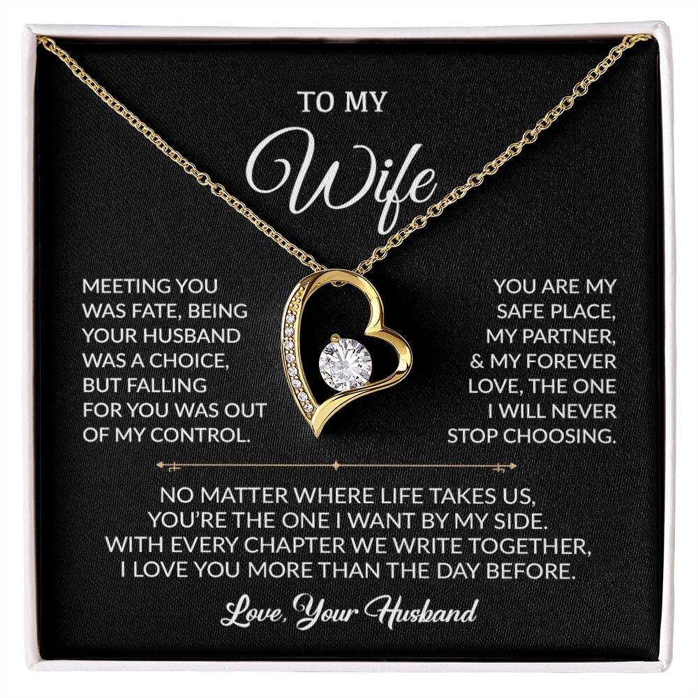 To My Wife Necklace, Gift For Wife, Anniversary Gift For Wife, Necklace For Wife