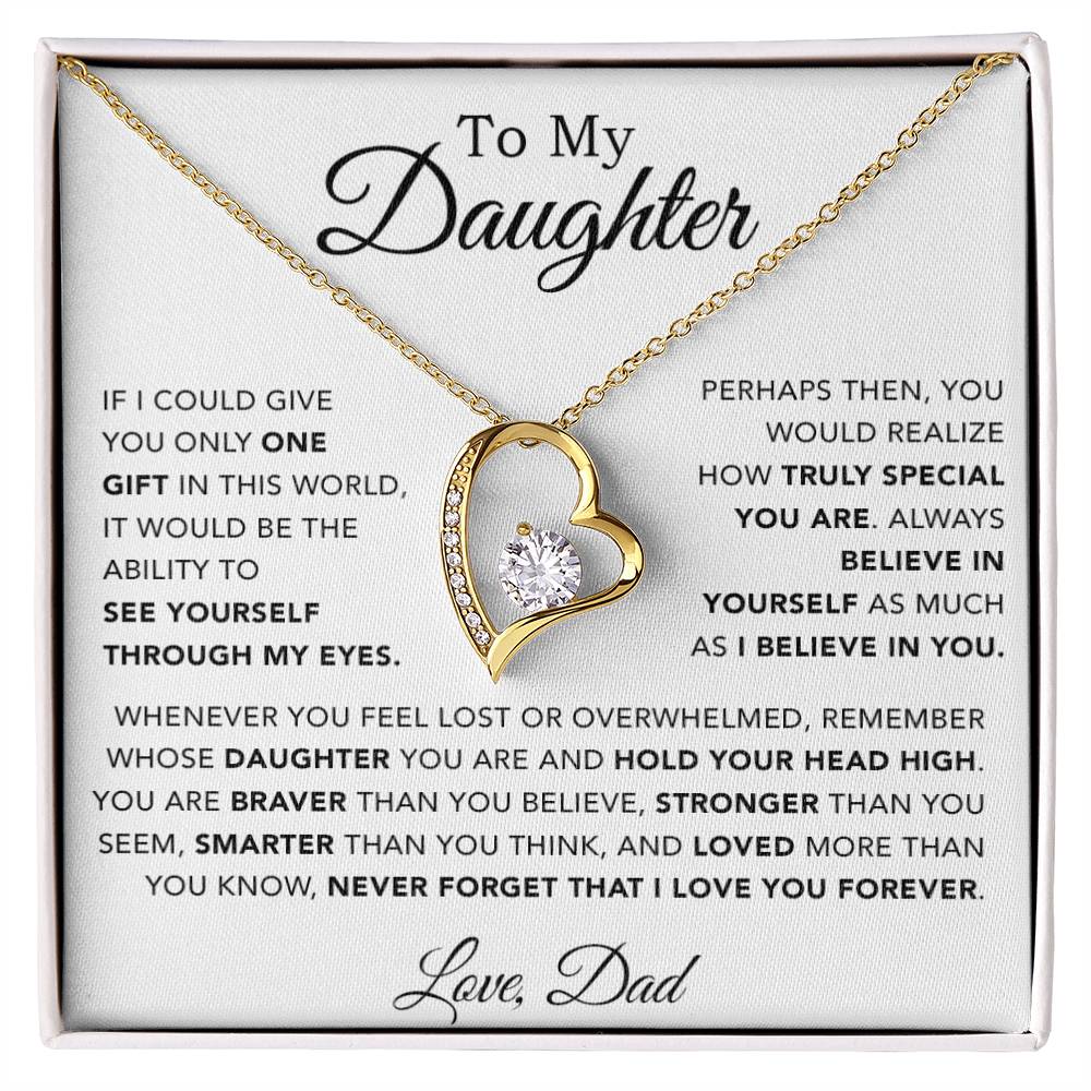 To My Daughter Necklace, Gift for Daughter from Dad, Father Daughter Necklace 28_11