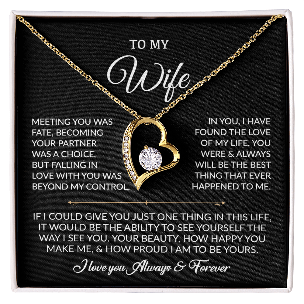 To My Wife Necklace, Gift For Wife, Anniversary Gift For Wife, Necklace For Wife