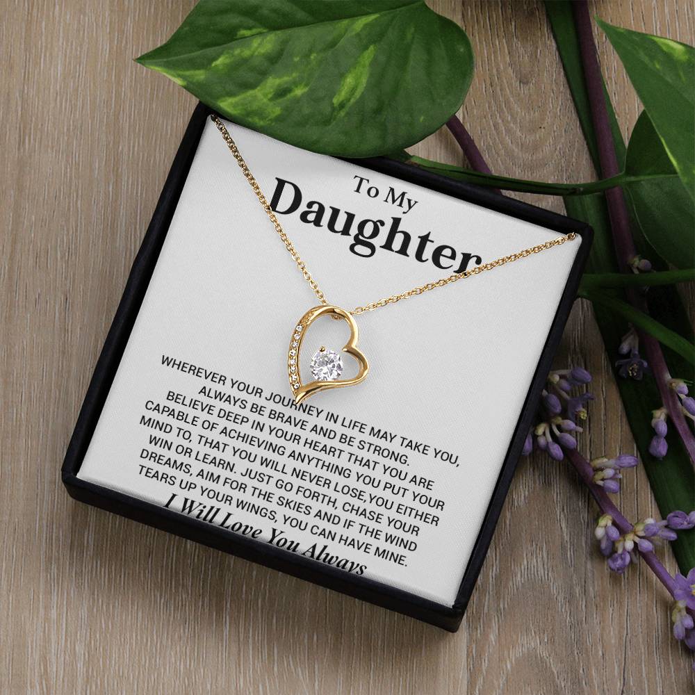To My Daughter Necklace, Gift for Daughter from Dad, Birthday Christmas Graduation Gift 4_8