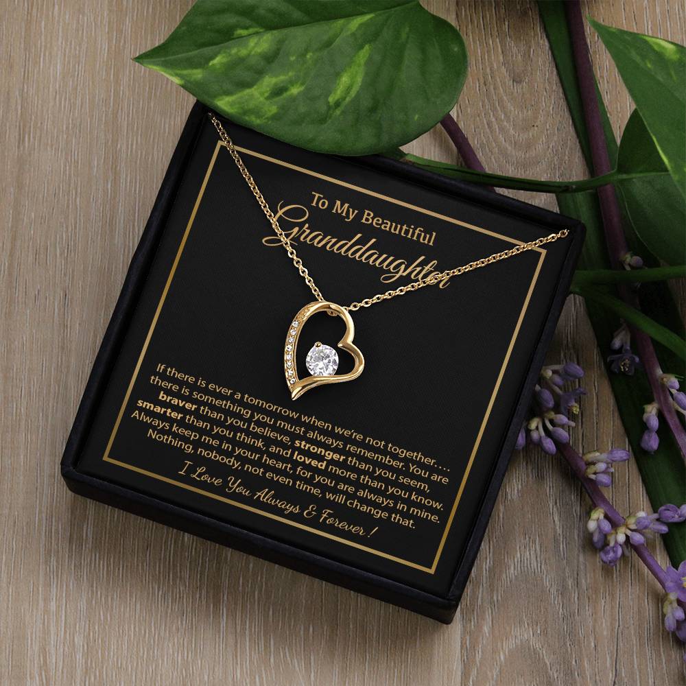 To My Granddaughter Necklace, Birthday Gift For Granddaughter, Birthday Gifts 8_12