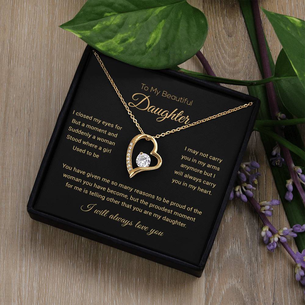 To My Daughter Necklace, Daughter Gift from Dad, Mom, Daughter Birthday Gift, Christmas Gift for Her 29_11