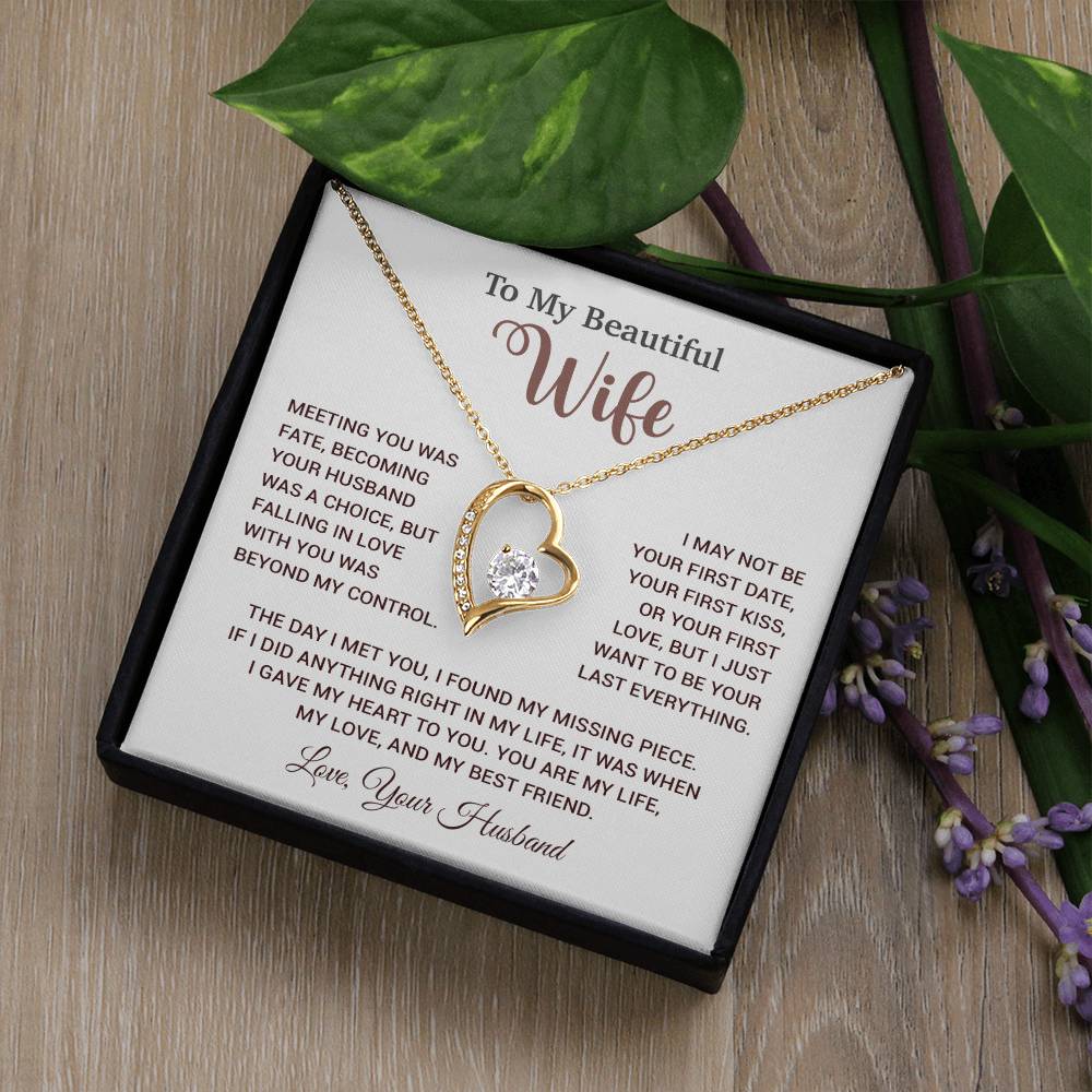 To My Wife Necklace, Wife Gift From Husband, Wife Husband Necklace, Christmas Gift 13_10