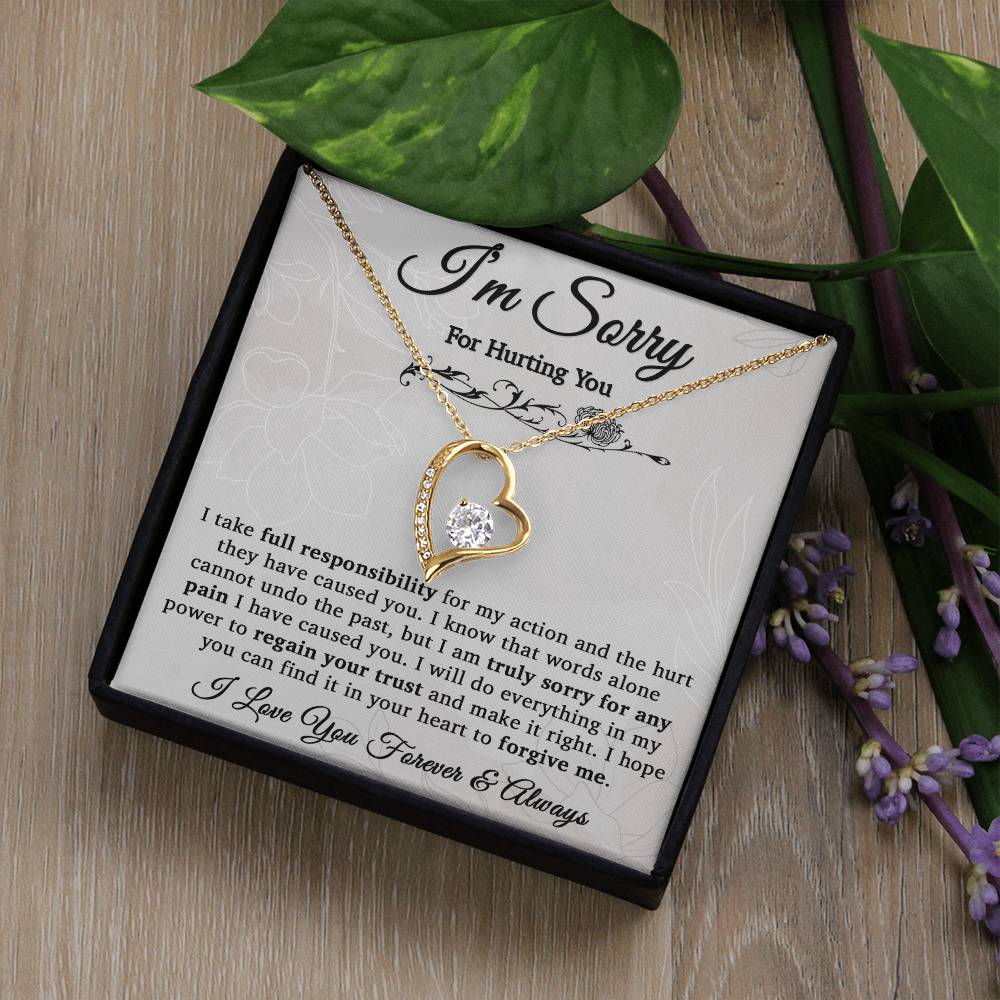 I'm Sorry Necklace Gifts, Apology Gifts For Her, Forgiveness Gift, Wife Gift
