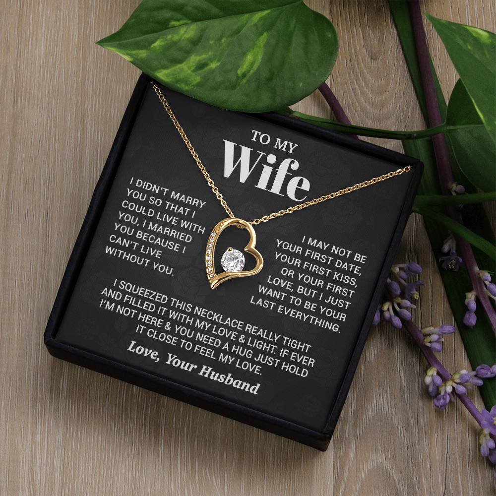 To My Wife Necklace, Christmas Gifts For Women, Anniversary Gift For Wife 27_9_Black